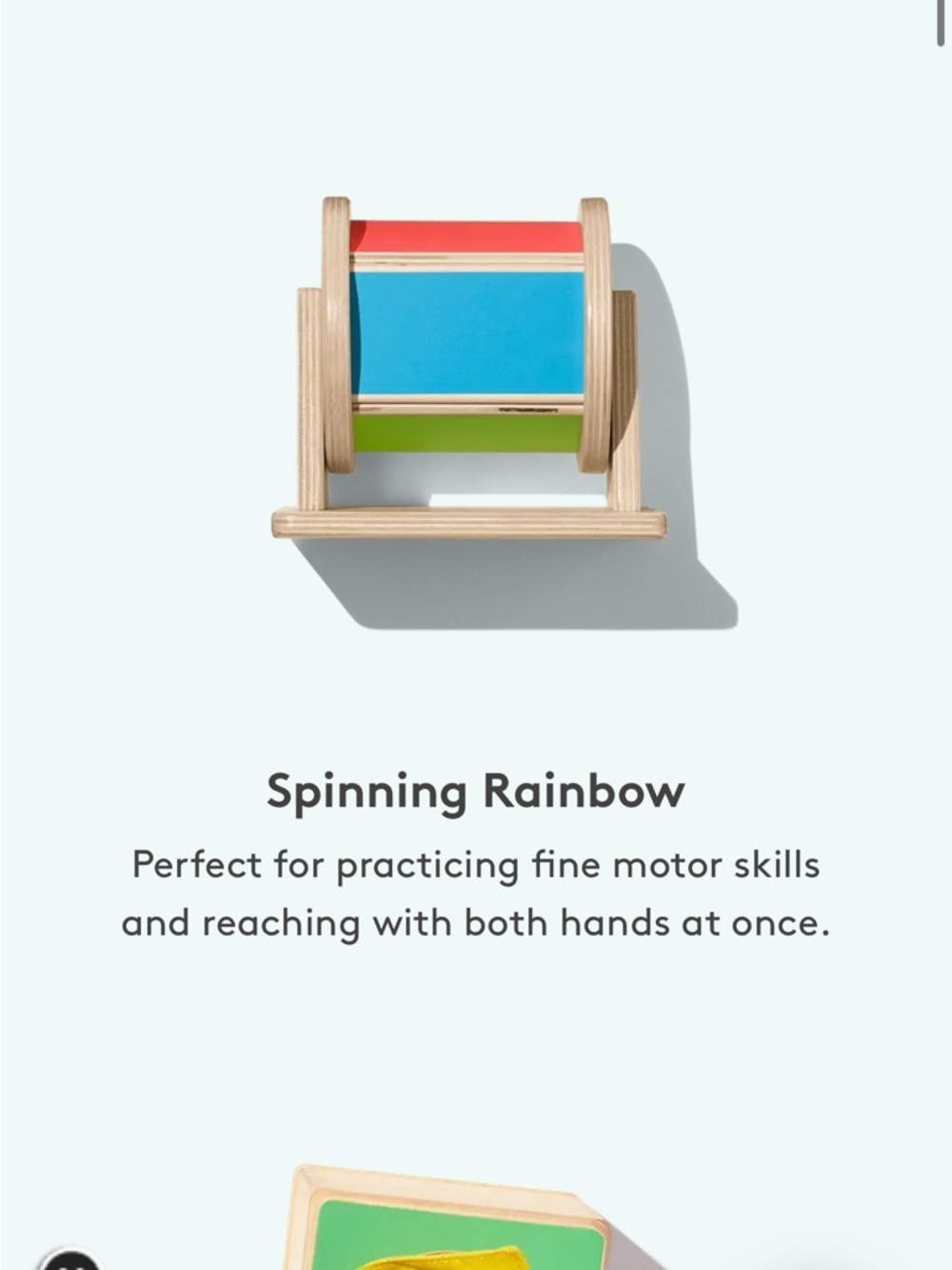 Lovevery Montessori Spinning Rainbow Wooden Activity Toy